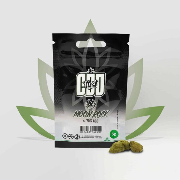 Fleur de CBD en sachet Moon Rock 70 % CBD