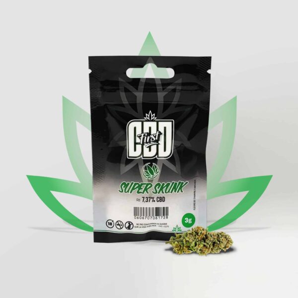 Fleur de CBD en sachet Super Skunk