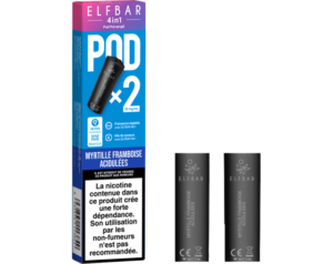 Pods 4en1 Myrtille Framboise Acidulée ELFBAR x2