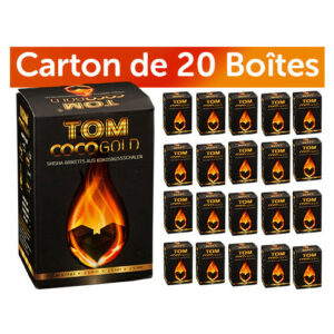 20 BTES 1KG CHARBON NATUR TOM COCOCHA GOLD PREM.