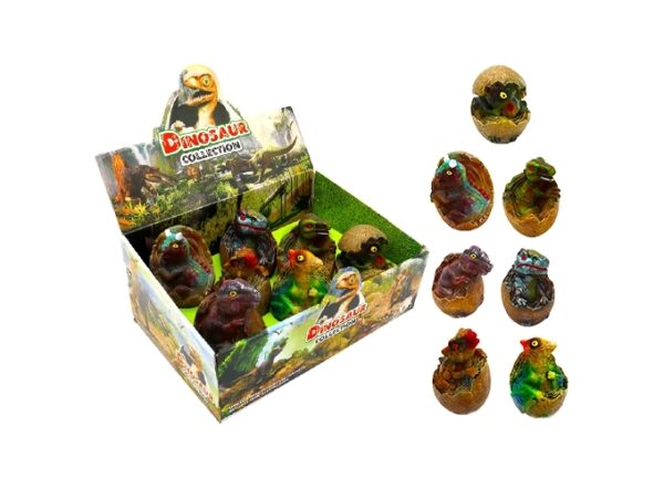 DINO 10cm OEUF SON ET LUMIERE (BTE.8)
