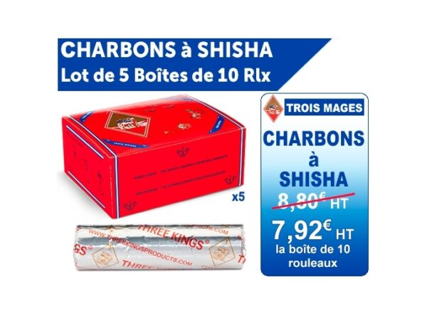 LOT 5 BTES TROIS MAGES 10 ROULEAUX  CHARBONS (1)