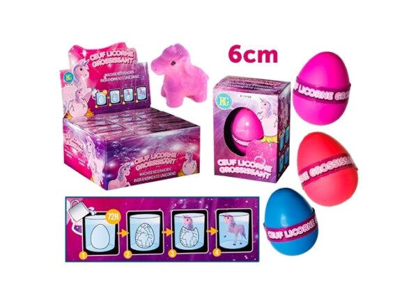 OEUF LICORNE GROSSISSANT 6CM (12)