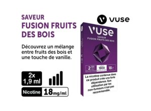 2 CAPSULES PRO FUSION FRUITS DE BOIS VPRO 18 MG