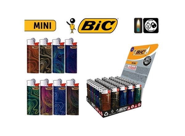 BIC BRIQUET J25 MINI '' TOPOGRAPHY ''