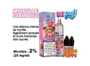 BIG PUFF 15K MYRTILLE FRAMBOISE 2%