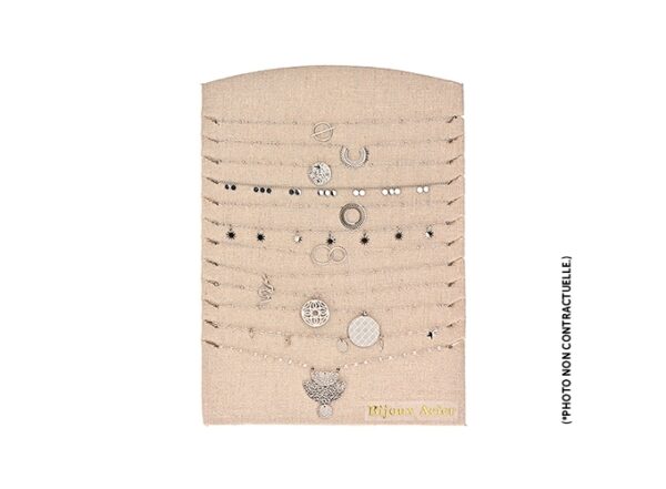 COLLIER ACIER ARGENTE FEMME