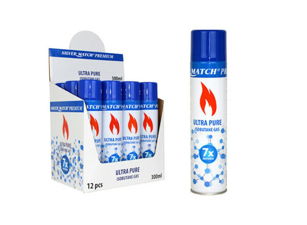GAZ PREMIUM 300ML 'ULTRA PUR' SILVER MATCH