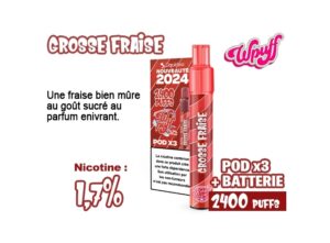 KIT 2.0 BATTERIE 2.0   3 PODS  GROSSE FRAISE 1.7%