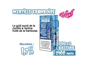 KIT 2.0 BATTERIE  3 POD  MYRTILLE FRAMBOISE 1.7%