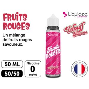 LIQUIDEO WPUFF FRUITS ROUGES 00 MG ML  50 ML