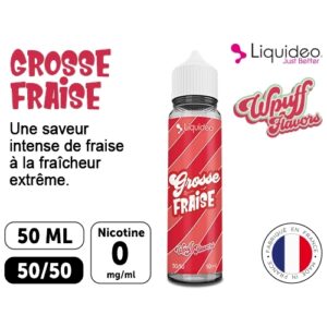 LIQUIDEO WPUFF GROSSE FRAISE 00 MG ML  50 ML