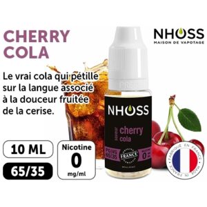 NHOSS 10 ml E-LIQUID CHERY COLA NICOTINE 00Mg