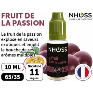 NHOSS 10 ml E-LIQUID FRUIT DE LA PASSION NIC. 11Mg