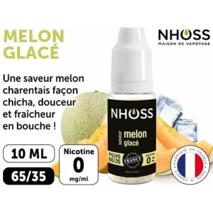 NHOSS 10 ml E-LIQUID MELON GLACE NICOT. 00Mg