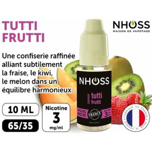 NHOSS 10 ml E-LIQUID TUTTI FRUTTI NICOTINE 03Mg