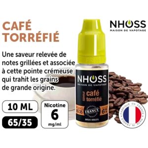 NHOSS 10 ml E-LIQUIDE  CAFE NICOT  06Mg