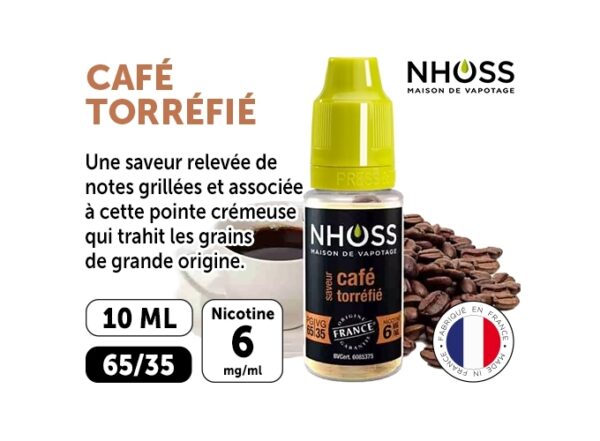 NHOSS 10 ml E-LIQUIDE CAFE NICOT 06Mg