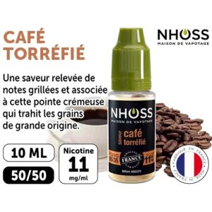 NHOSS 10 ml E-LIQUIDE  CAFE NICOT  11Mg