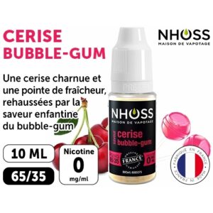 NHOSS 10 ml E-LIQUIDE  CERISE NICOT  00Mg