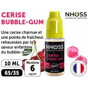 NHOSS 10 ml E-LIQUIDE  CERISE NICOT  06Mg