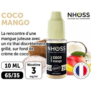 NHOSS 10 ml E-LIQUIDE COCO MANGO NIC. 03Mg