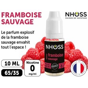 NHOSS 10 ml E-LIQUIDE  FRAMBOISE SAUVAG NICOT.00Mg
