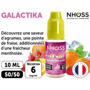 NHOSS 10 ml E-LIQUIDE GALACTIKA NICOTINE 06Mg