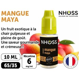 NHOSS 10 ml E-LIQUIDE  MANGUE NICOT. 06Mg