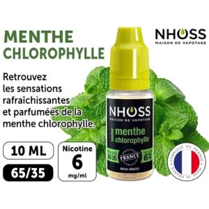 NHOSS 10 ml E-LIQUIDE  MENTHE CHLORO NICOT 06Mg