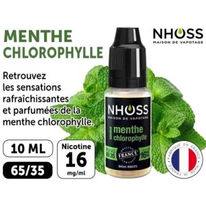 NHOSS 10 ml E-LIQUIDE MENTHE CHLORO NICOT 16Mg