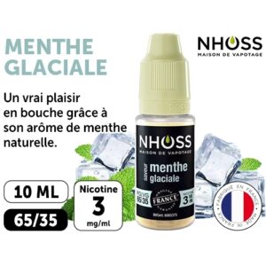 NHOSS 10 ml E-LIQUIDE MENTHE GLACIALE NICOT 03Mg