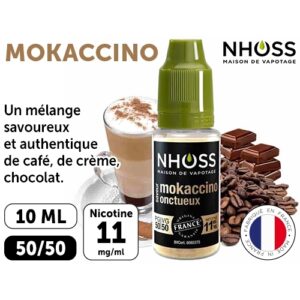 NHOSS 10 ml E-LIQUIDE MOKACCINO ONCTUEUX 11 Mg