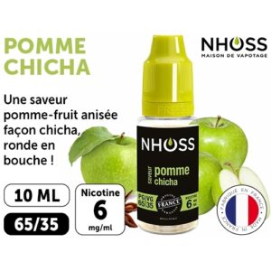 NHOSS 10 ml E-LIQUIDE  POMME NICOT.  06Mg