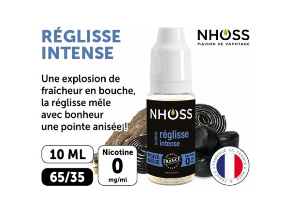 NHOSS 10 ml E-LIQUIDE REGLISSE NICOTINE 00 Mg