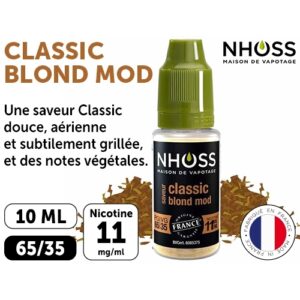 NHOSS 10 ml E-LIQUIDE TABAC BLOND MOD NICOT. 11Mg