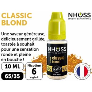 NHOSS 10 ml E-LIQUIDE TABAC BLOND NICOT 06Mg
