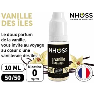 NHOSS 10 ml E-LIQUIDE VANILLE DES ILES NICOT  00Mg