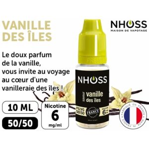 NHOSS 10 ml E-LIQUIDE VANILLE DES ILES NICOT 06Mg