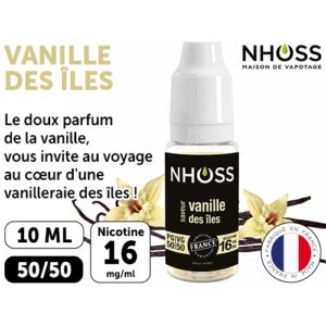 NHOSS 10 ml E-LIQUIDE VANILLE DES ILES NICOT 16Mg