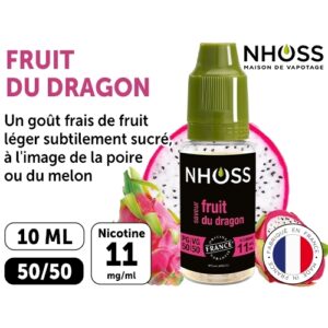 NHOSS 10 ml E-LIQUIDFRUIT DU DRAGON NICOTINE 11Mg