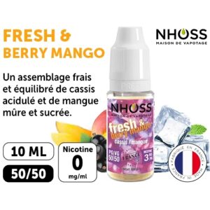 NHOSS 10 ml FRESH AND BERRY MANGO 00 Mg