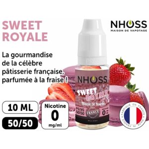NHOSS 10 ml SWEET ROYAL NICOTINE  00 Mg