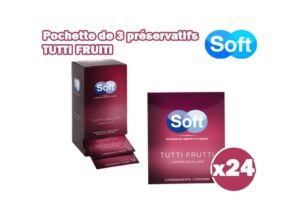 POCHETTE DE 3 PRESERVATIFS TUTTI FRUITI