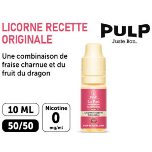 PULP LE POD DRAGON FRAISE LICORNE  10 ML 00 MG ML