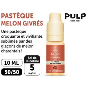 PULP LE POD PASTEQUE MELON GIVRE 10 ML  05 MG ML