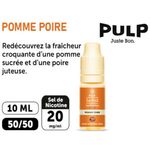 PULP LE POD POMME POIRE 10 ML 20 MG ML