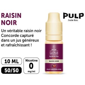 PULP LE POD RAISIN NOIR 10 ML  00 MG ML