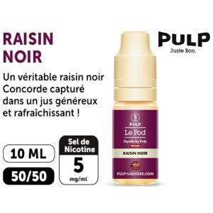 PULP LE POD RAISIN NOIR 10 ML  05 MG ML