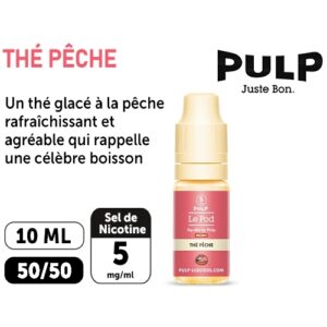 PULP LE POD  THÉ PECHE  10 ML 05 MG ML